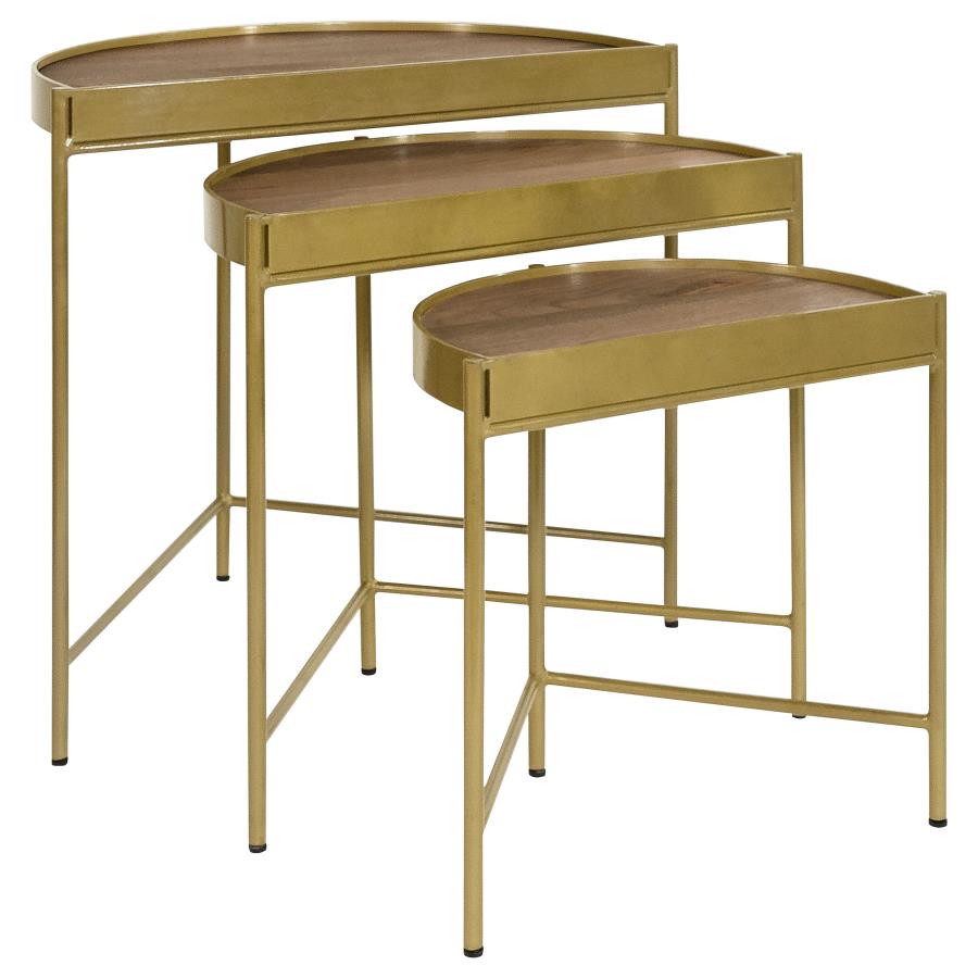 Tristen Brown 3 Pc Nesting Table - MyWaynesHome #