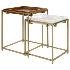 Bolden Gold 2 Pc Nesting Table - MyWaynesHome #
