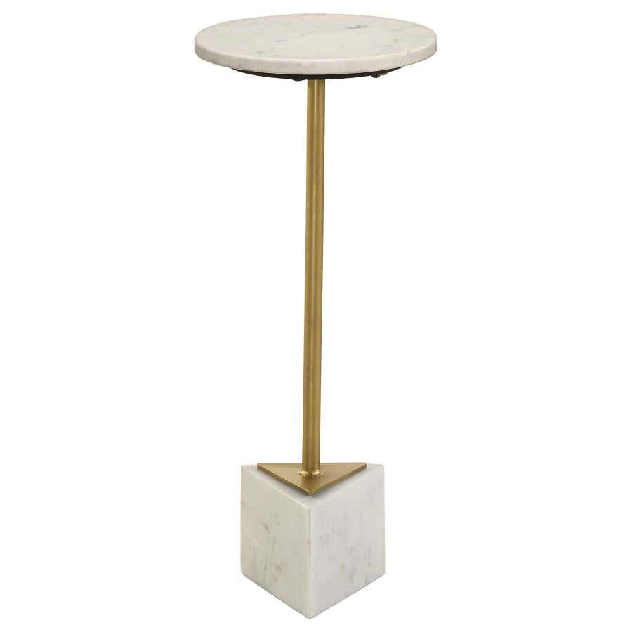 Fulcher White Side Table - MyWaynesHome #