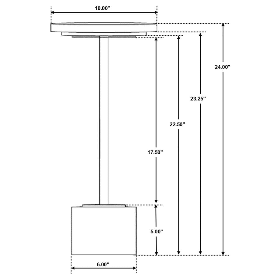 Fulcher White Side Table - MyWaynesHome #