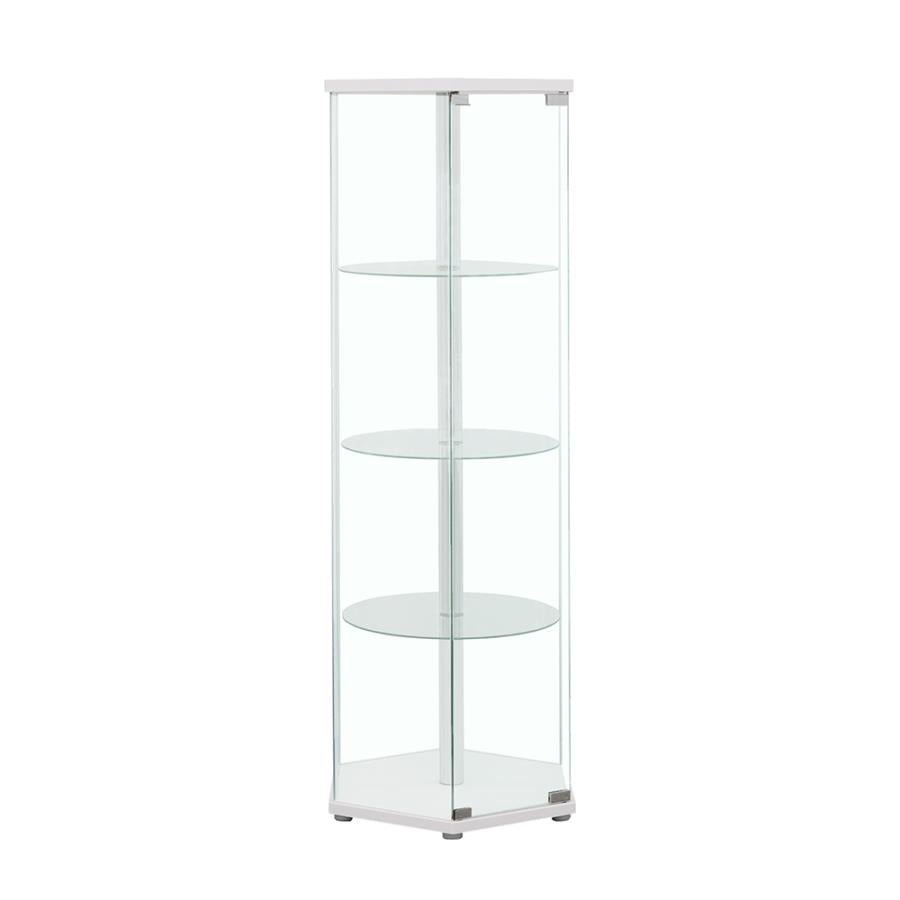 Zahavah White Curio Cabinet - MyWaynesHome #