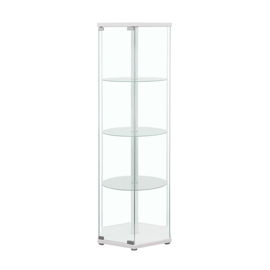 Zahavah White Curio Cabinet - MyWaynesHome #