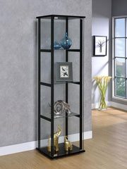 Cyclamen Black Curio Cabinet - MyWaynesHome #