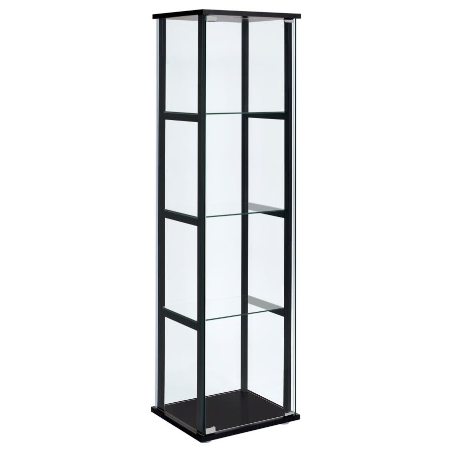 Cyclamen Black Curio Cabinet - MyWaynesHome #