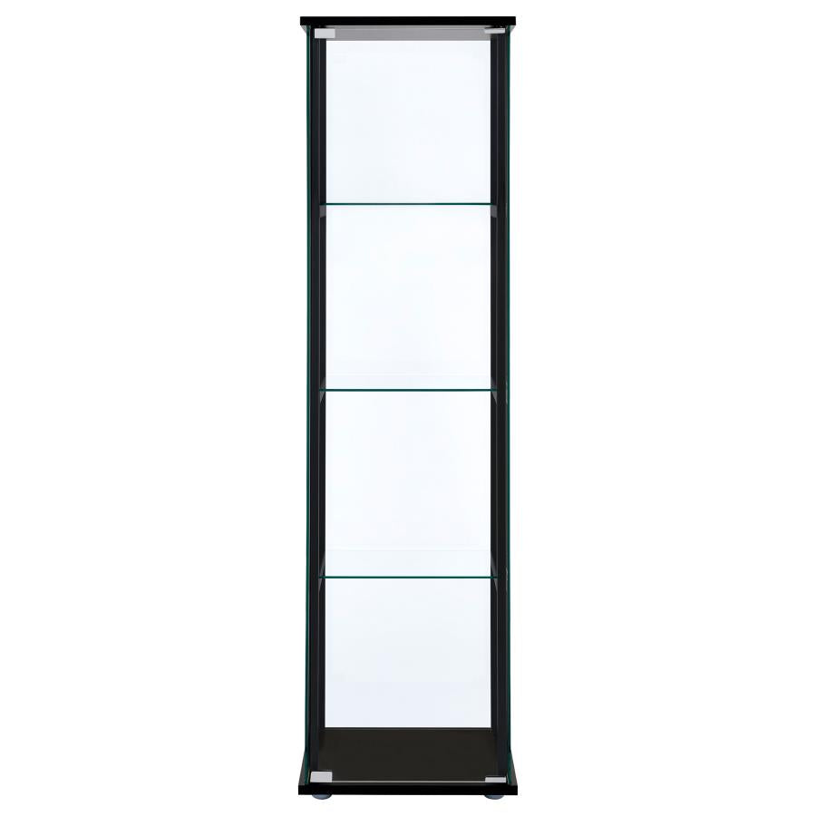 Cyclamen Black Curio Cabinet - MyWaynesHome #