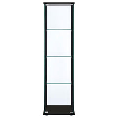 Cyclamen Black Curio Cabinet - MyWaynesHome #