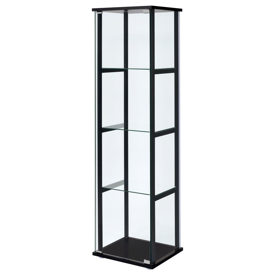 Cyclamen Black Curio Cabinet - MyWaynesHome #