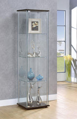 Bellatrix Brown Curio Cabinet - MyWaynesHome #