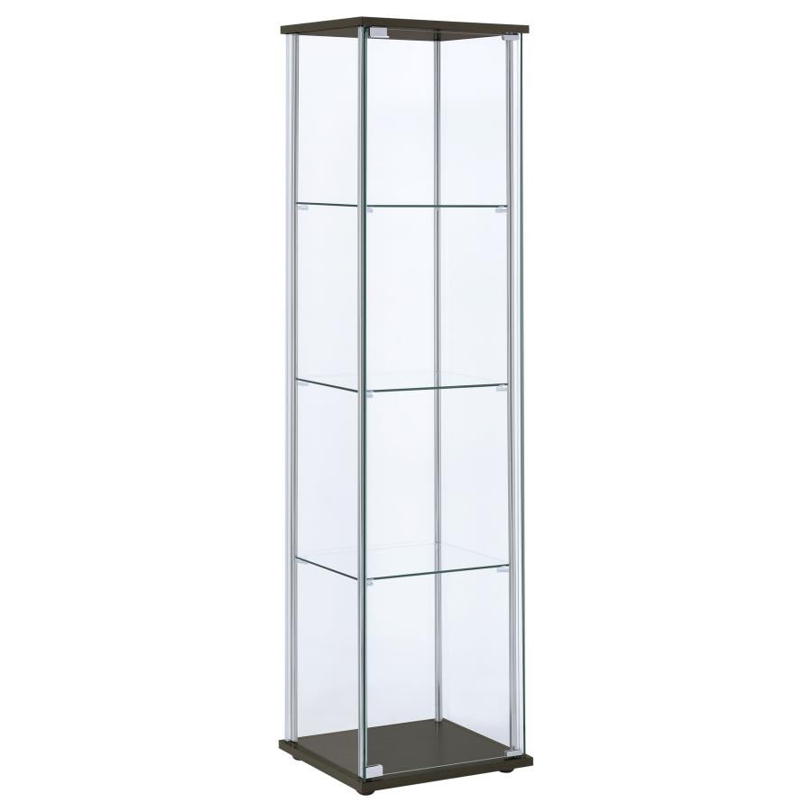 Bellatrix Brown Curio Cabinet - MyWaynesHome #