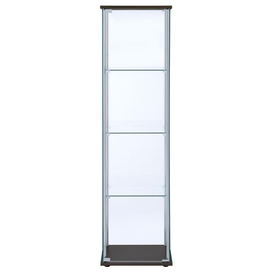 Bellatrix Brown Curio Cabinet - MyWaynesHome #