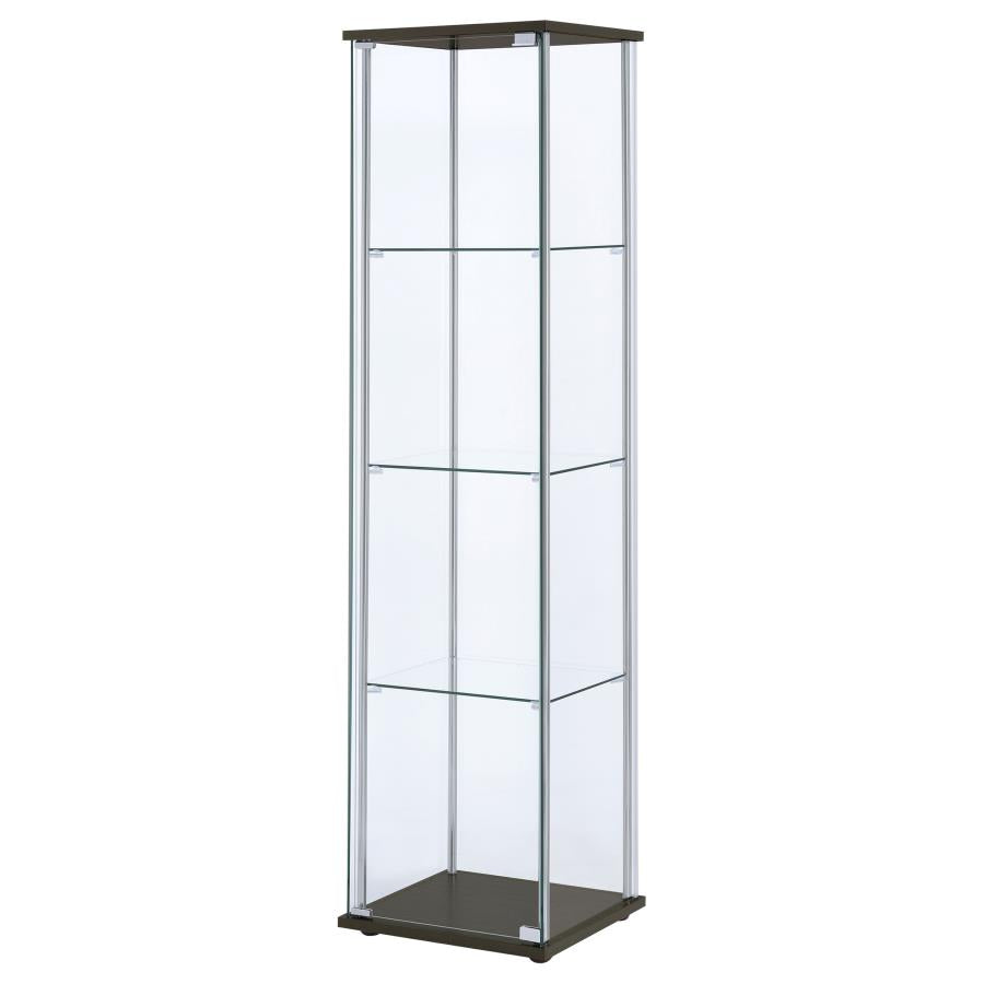 Bellatrix Brown Curio Cabinet - MyWaynesHome #