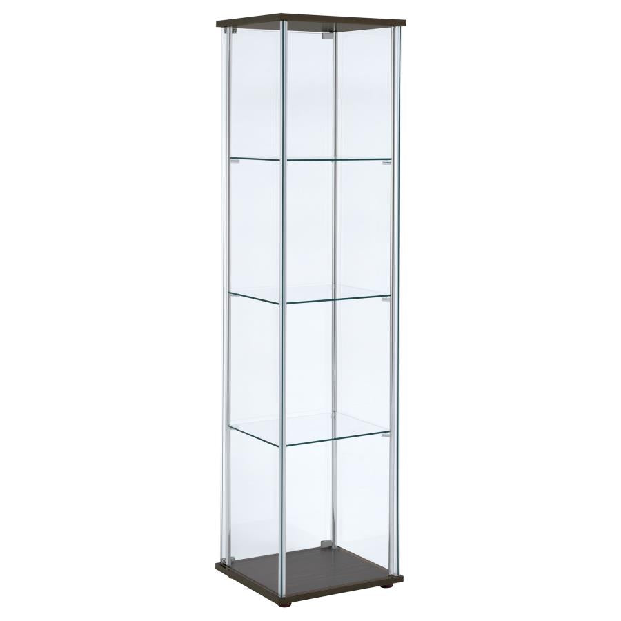 Bellatrix Brown Curio Cabinet - MyWaynesHome #