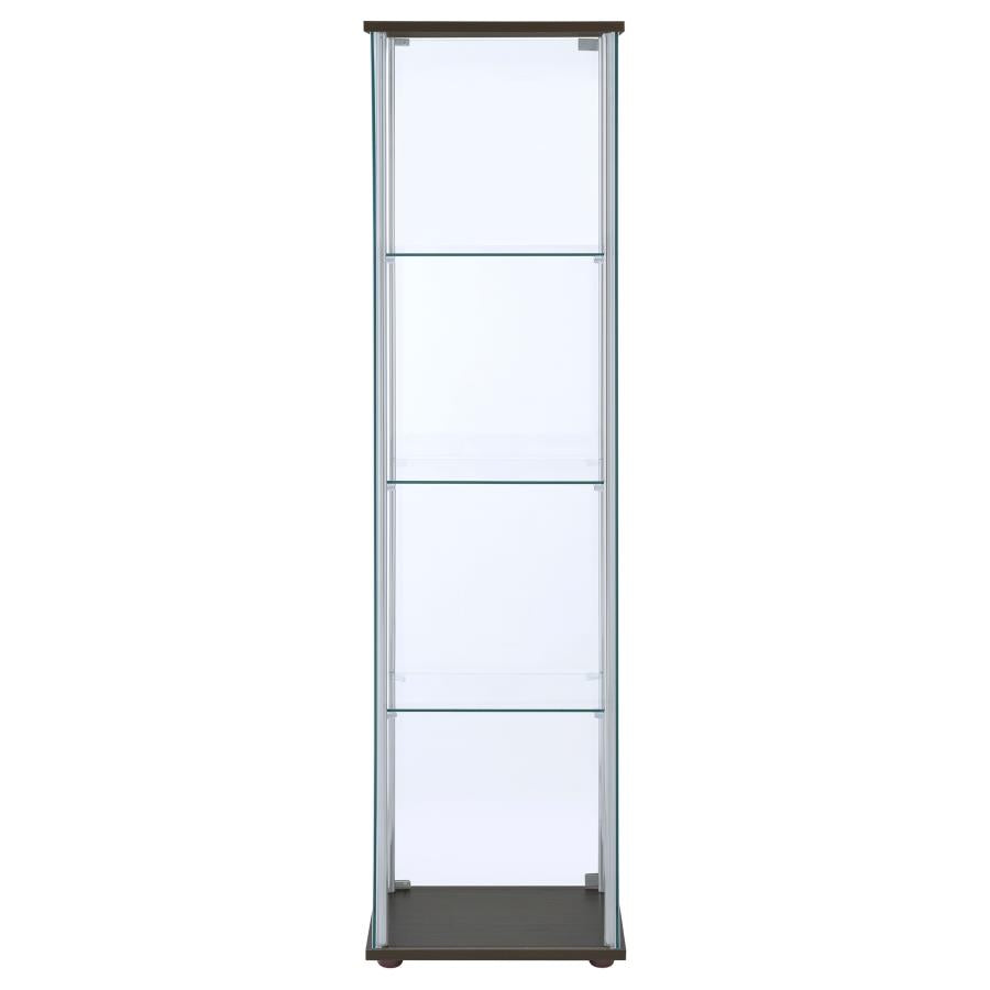 Bellatrix Brown Curio Cabinet - MyWaynesHome #