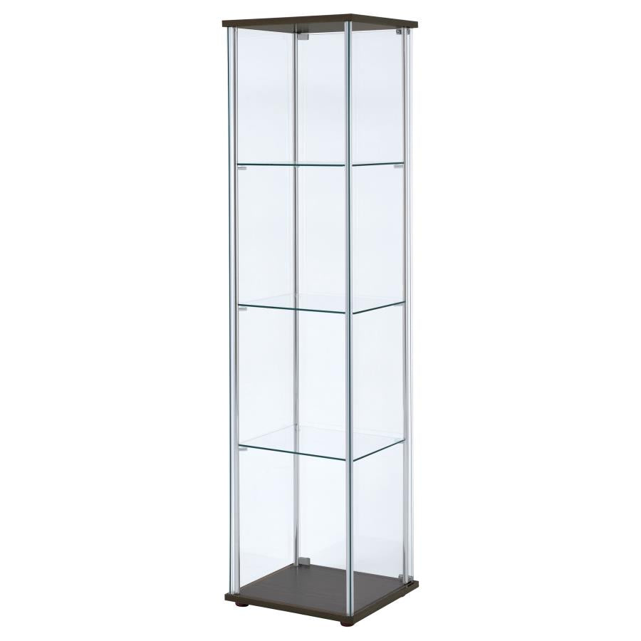 Bellatrix Brown Curio Cabinet - MyWaynesHome #