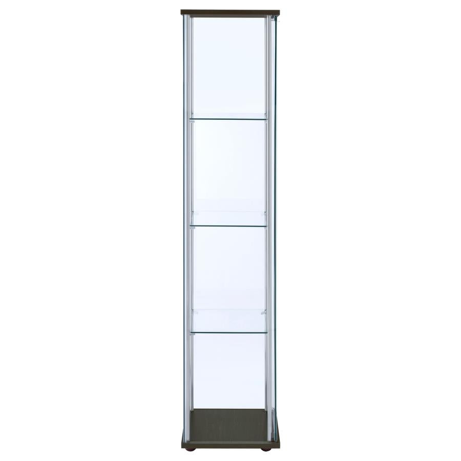 Bellatrix Brown Curio Cabinet - MyWaynesHome #