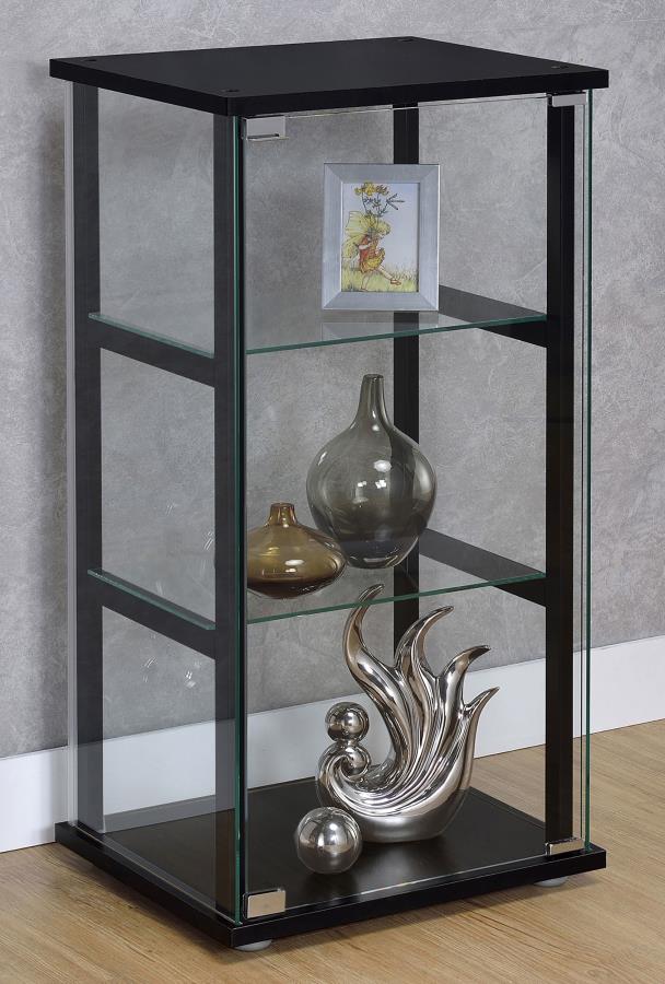 Cyclamen Black Curio Cabinet - MyWaynesHome #