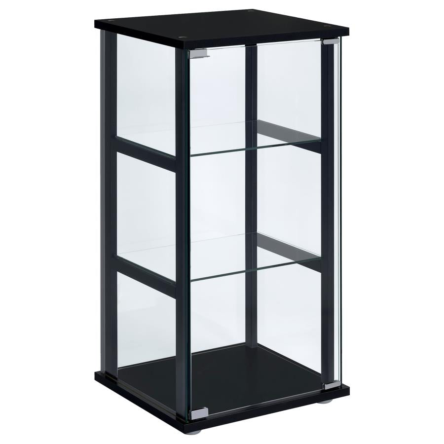 Cyclamen Black Curio Cabinet - MyWaynesHome #
