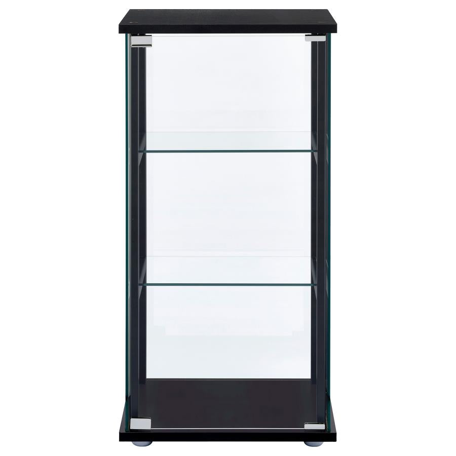 Cyclamen Black Curio Cabinet - MyWaynesHome #