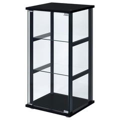 Cyclamen Black Curio Cabinet - MyWaynesHome #