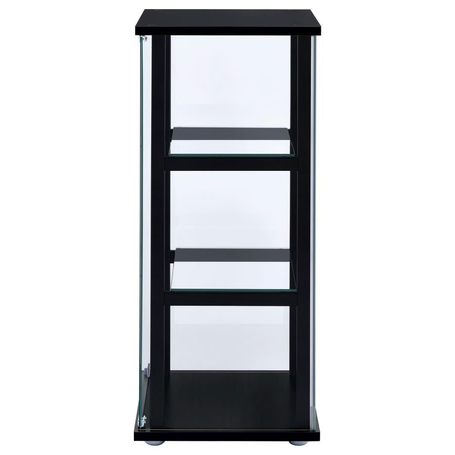 Cyclamen Black Curio Cabinet - MyWaynesHome #