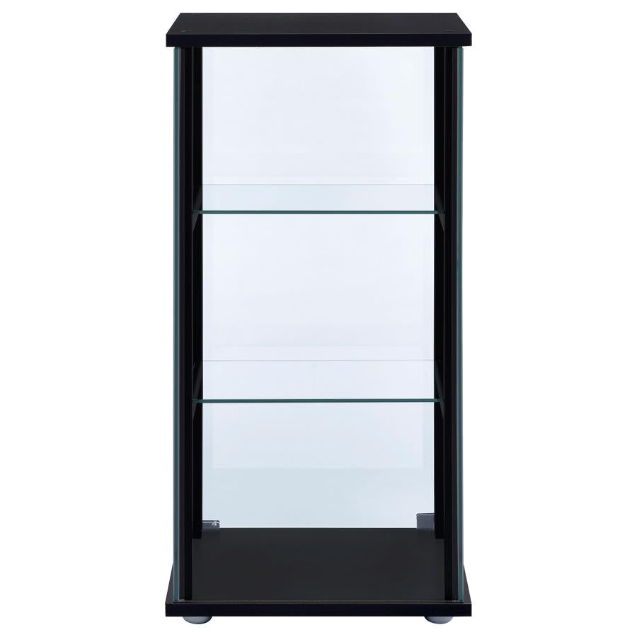 Cyclamen Black Curio Cabinet - MyWaynesHome #