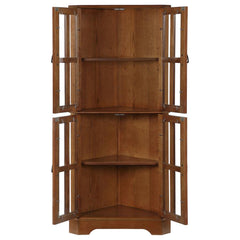 Coreosis Brown Curio Cabinet - MyWaynesHome #