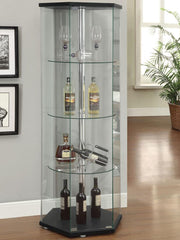 Zahavah Black Curio Cabinet - MyWaynesHome #