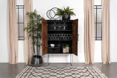 Borman Brown Bar Cabinet - MyWaynesHome #