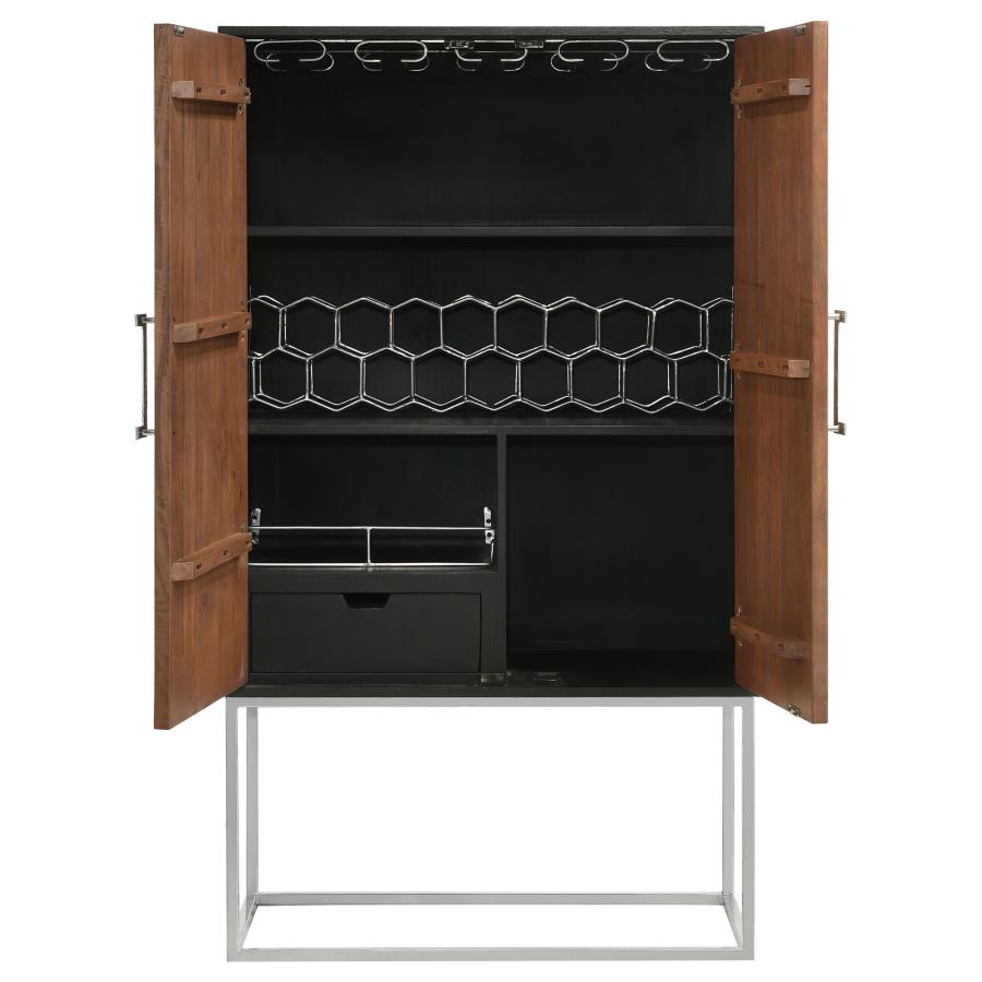Borman Brown Bar Cabinet - MyWaynesHome #