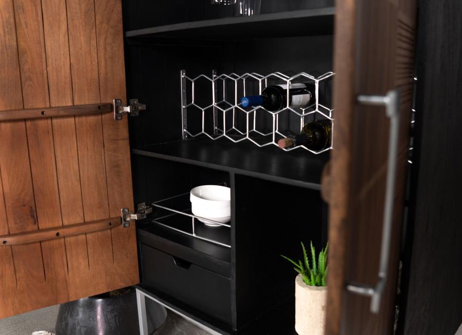 Borman Brown Bar Cabinet - MyWaynesHome #