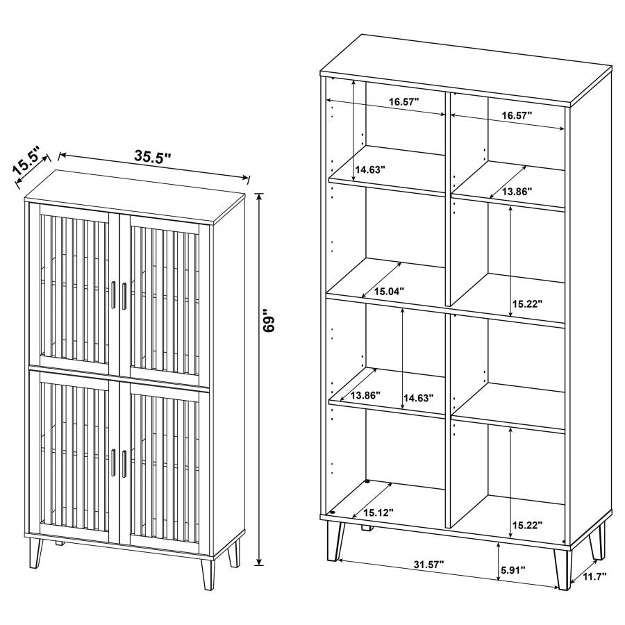 Elouise Brown Tall Accent Cabinet - MyWaynesHome #