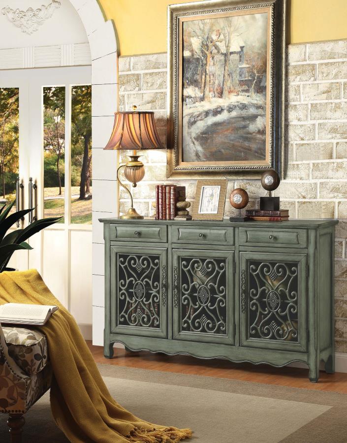 Madeline Green Accent Cabinet - MyWaynesHome #