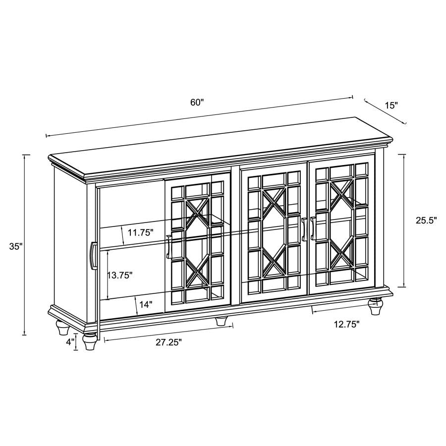 Kovu Black Accent Cabinet - MyWaynesHome #