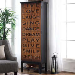 Lovegood Brown Tall Accent Cabinet - MyWaynesHome #