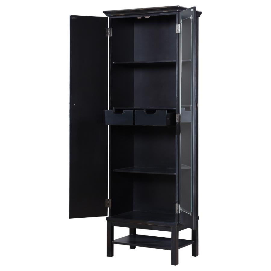 Lovegood Brown Tall Accent Cabinet - MyWaynesHome #