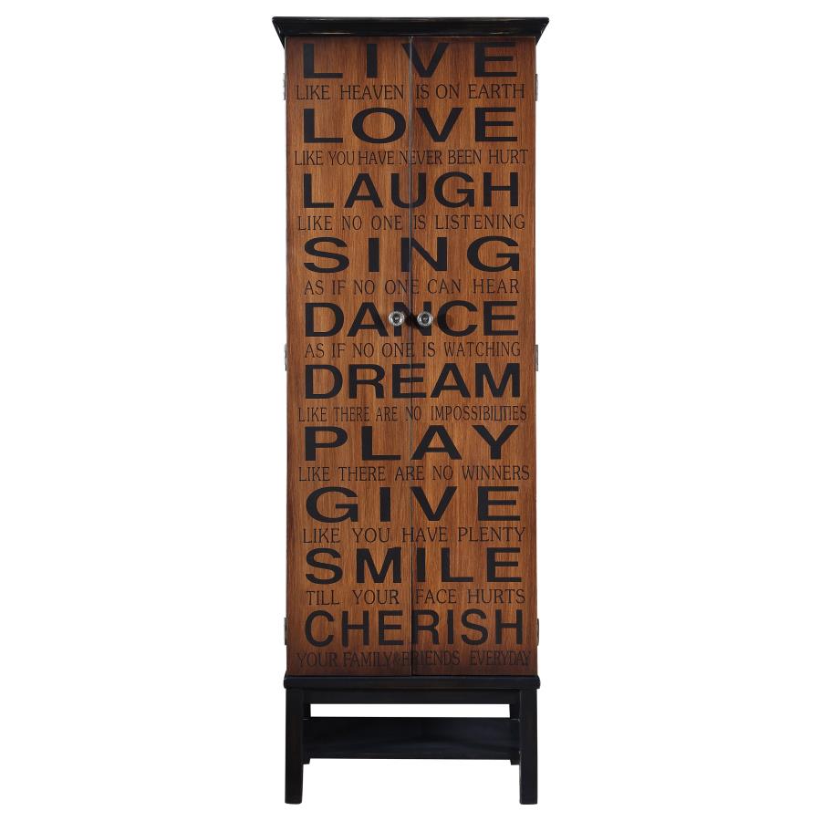 Lovegood Brown Tall Accent Cabinet - MyWaynesHome #