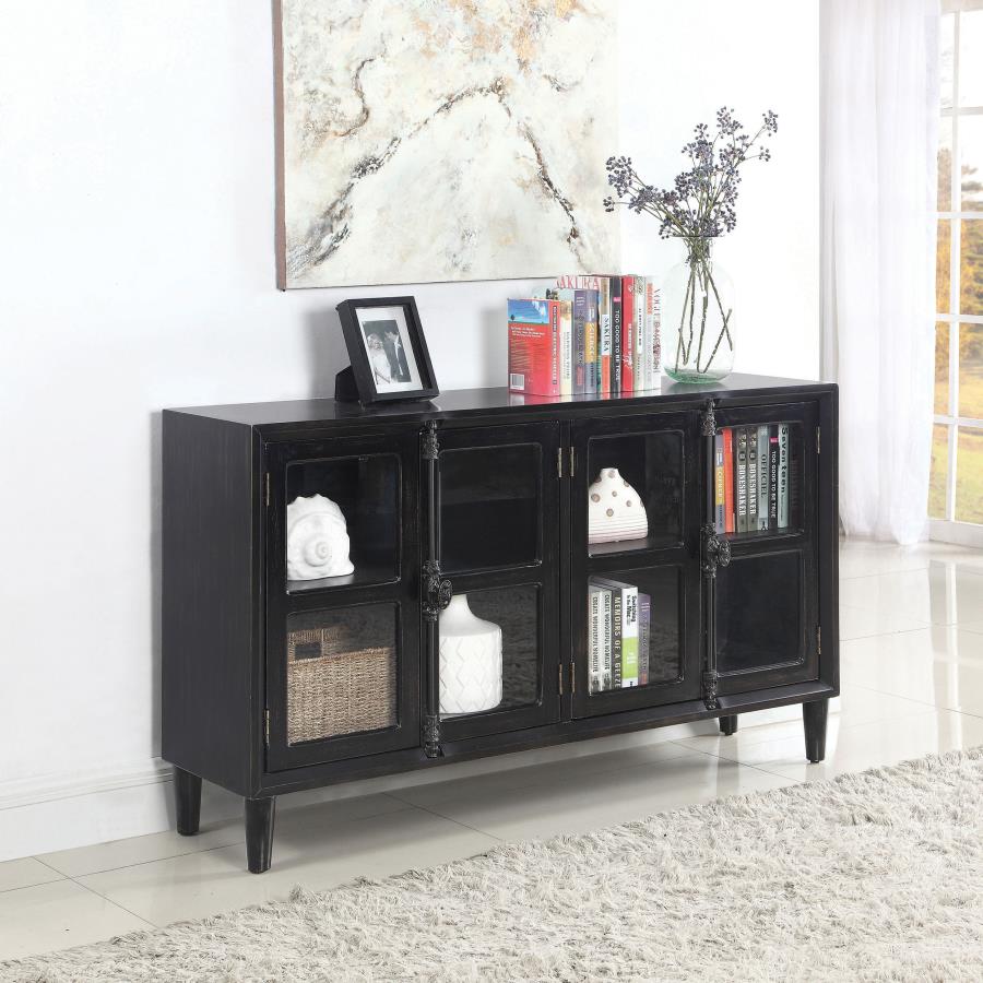Sylvia Black Accent Cabinet - MyWaynesHome #