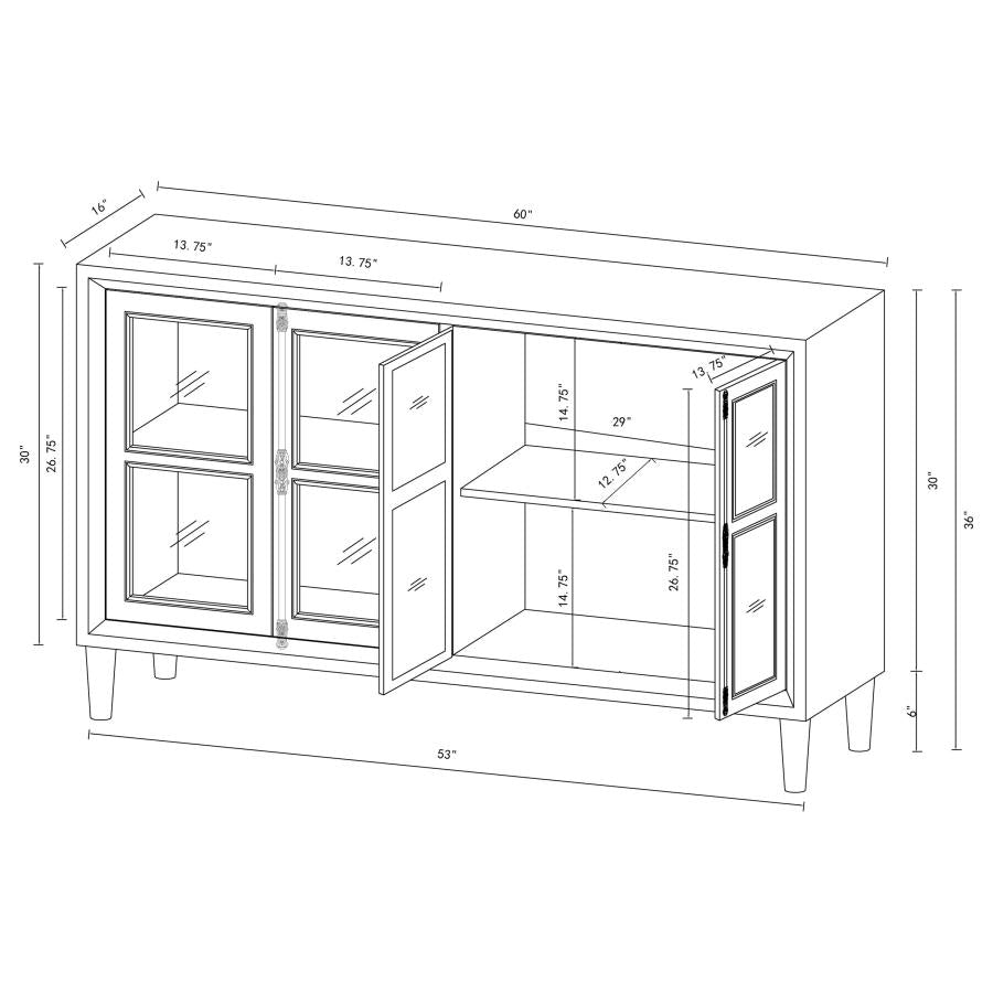 Sylvia Black Accent Cabinet - MyWaynesHome #