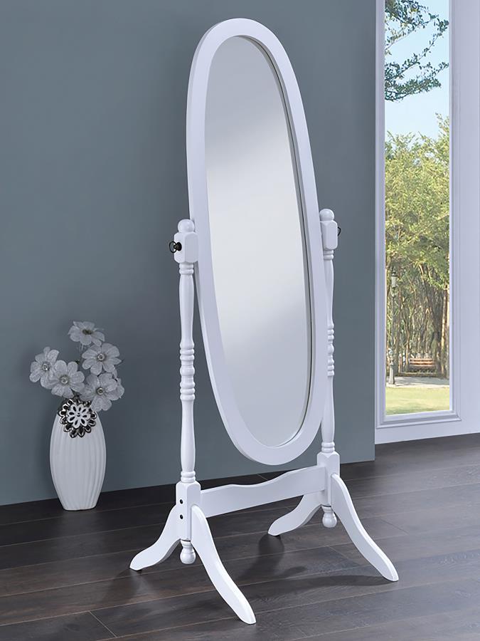 Foyet White Cheval Mirror - MyWaynesHome #