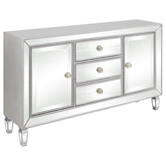 Leticia Silver Accent Cabinet - MyWaynesHome #