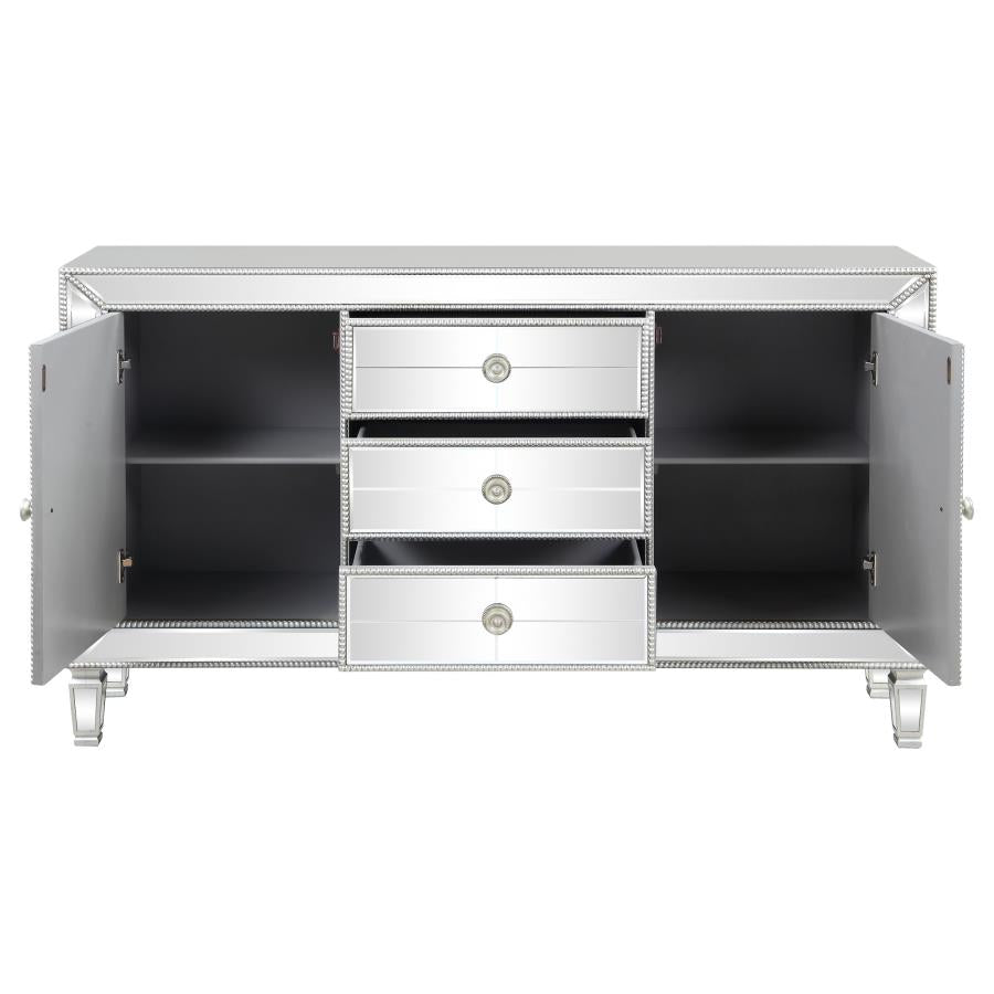 Leticia Silver Accent Cabinet - MyWaynesHome #