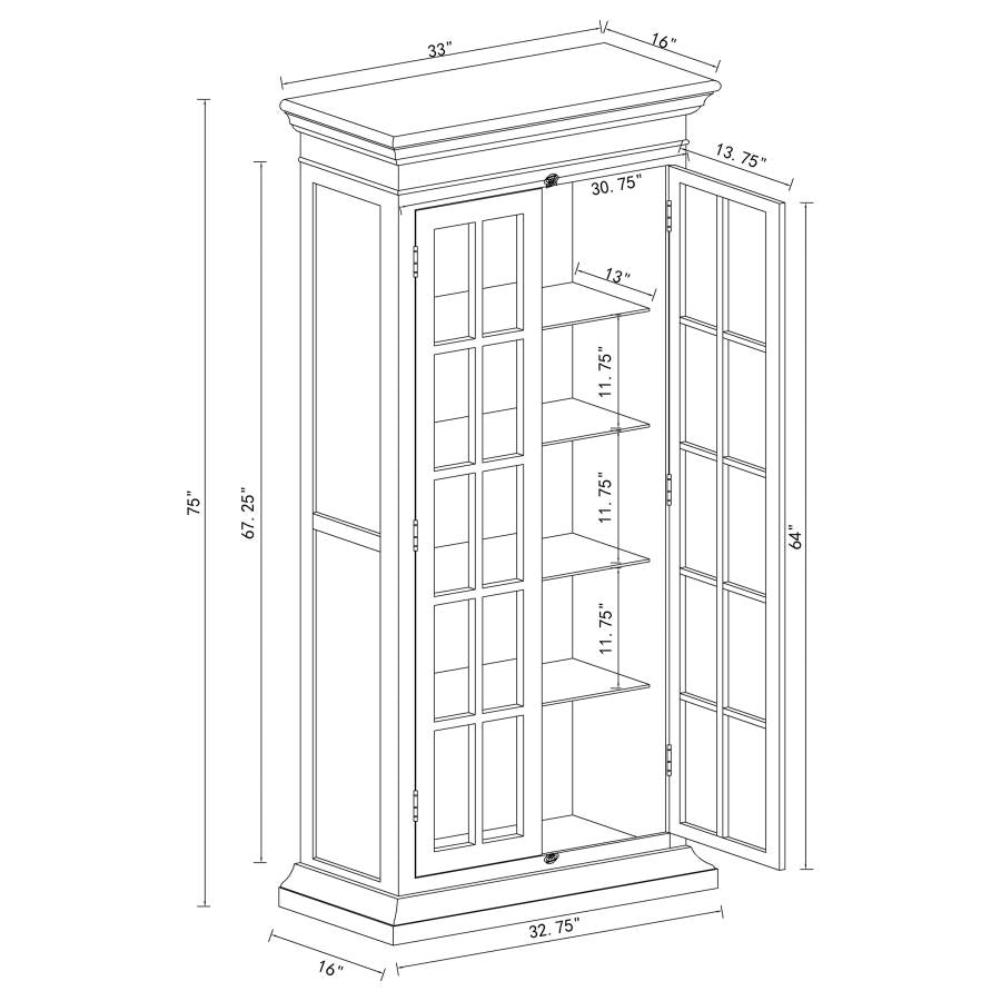 Tammi White Tall Accent Cabinet - MyWaynesHome #
