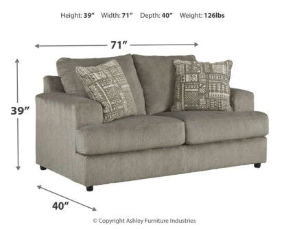 Soletren Loveseat - MyWaynesHome #