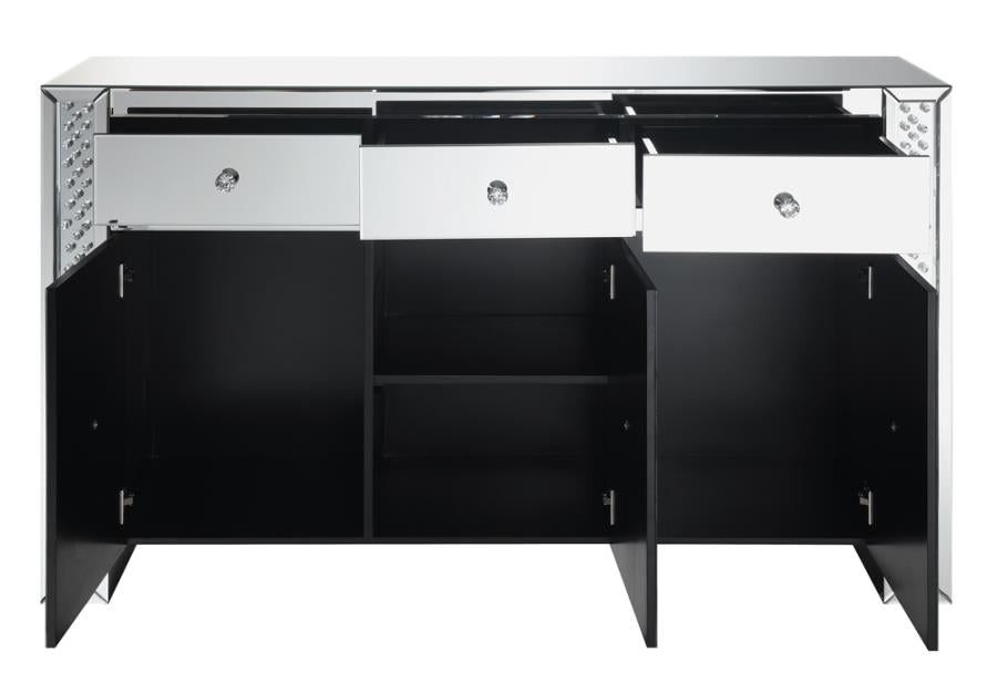 Maya Silver Accent Cabinet - MyWaynesHome #