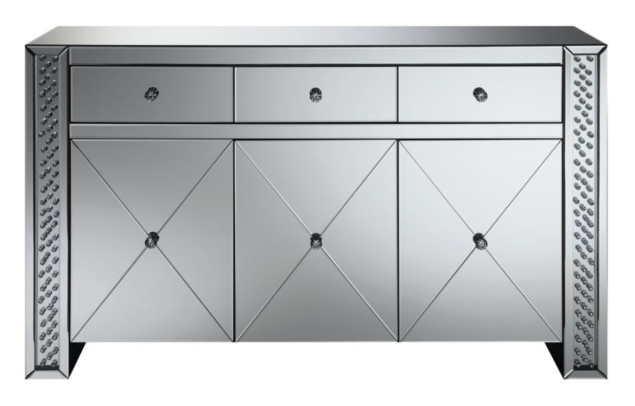 Maya Silver Accent Cabinet - MyWaynesHome #