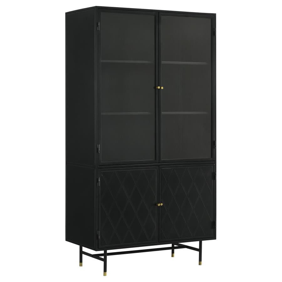 Santiago Black Tall Accent Cabinet - MyWaynesHome #