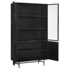 Santiago Black Tall Accent Cabinet - MyWaynesHome #
