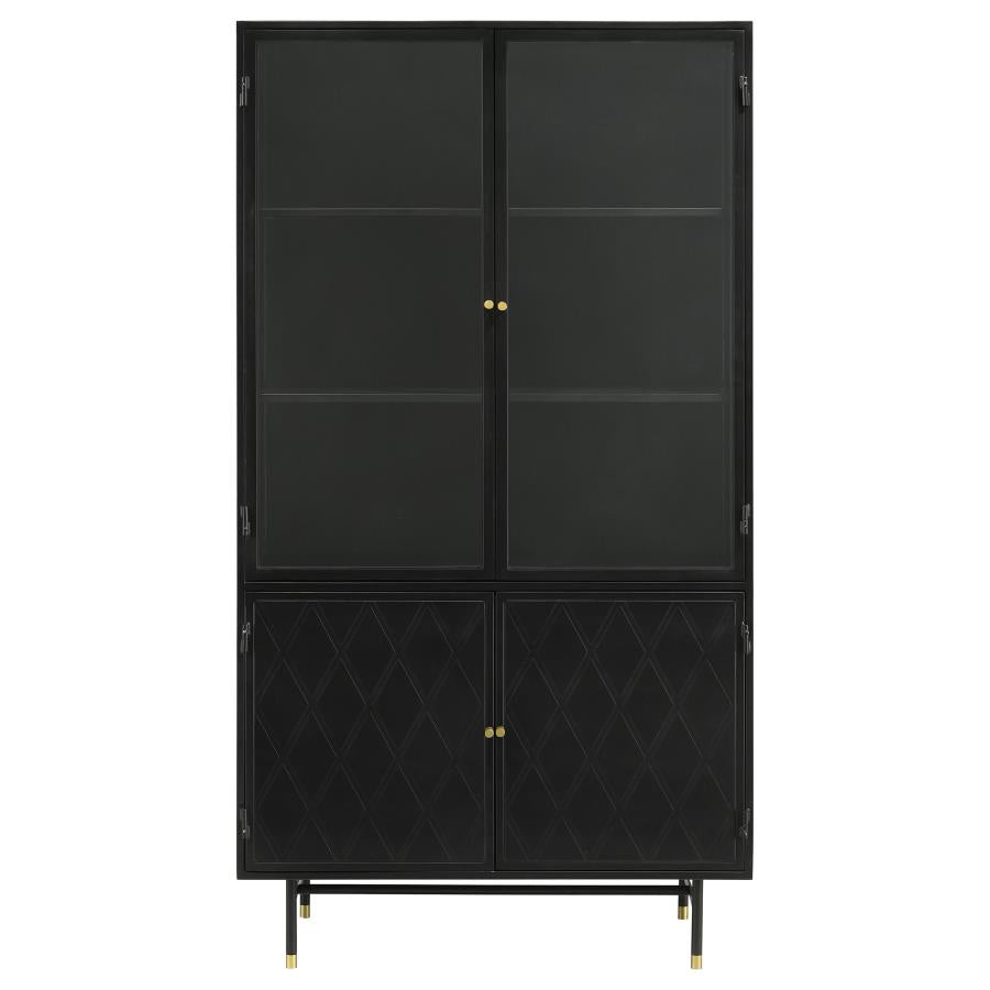 Santiago Black Tall Accent Cabinet - MyWaynesHome #