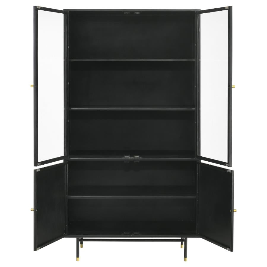 Santiago Black Tall Accent Cabinet - MyWaynesHome #