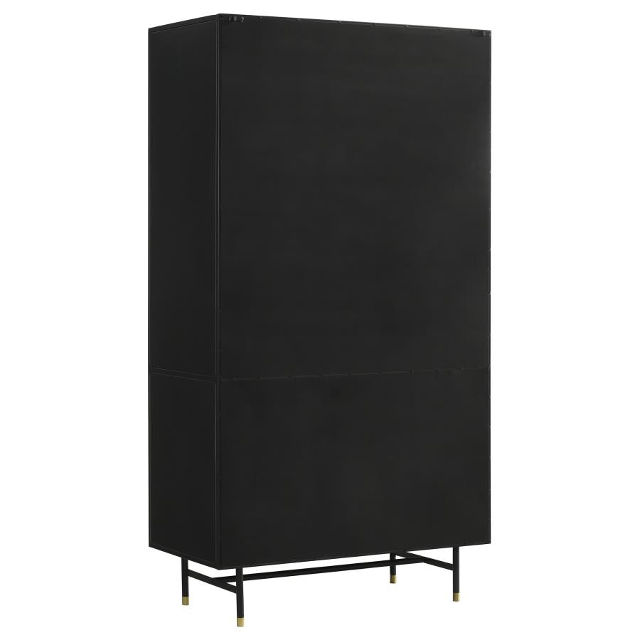 Santiago Black Tall Accent Cabinet - MyWaynesHome #
